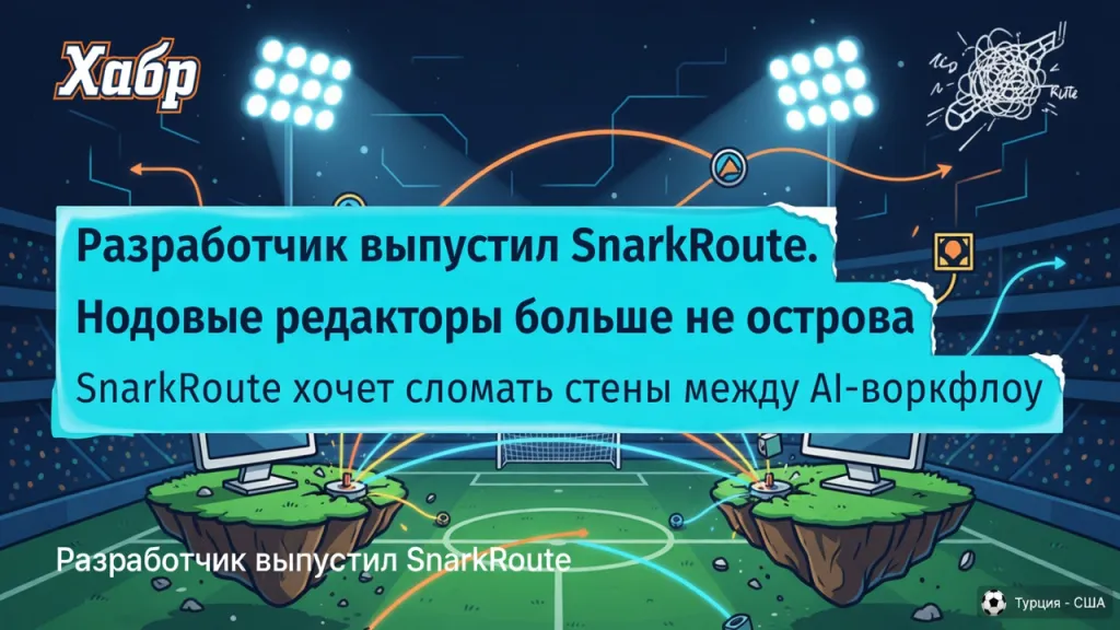 Разработчик выпустил SnarkRoute. Нодовые редакторы больше не острова