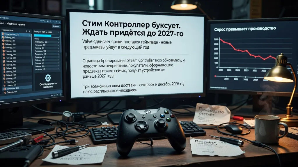 Steam Controller буксует. Ждать придётся до 2027-го