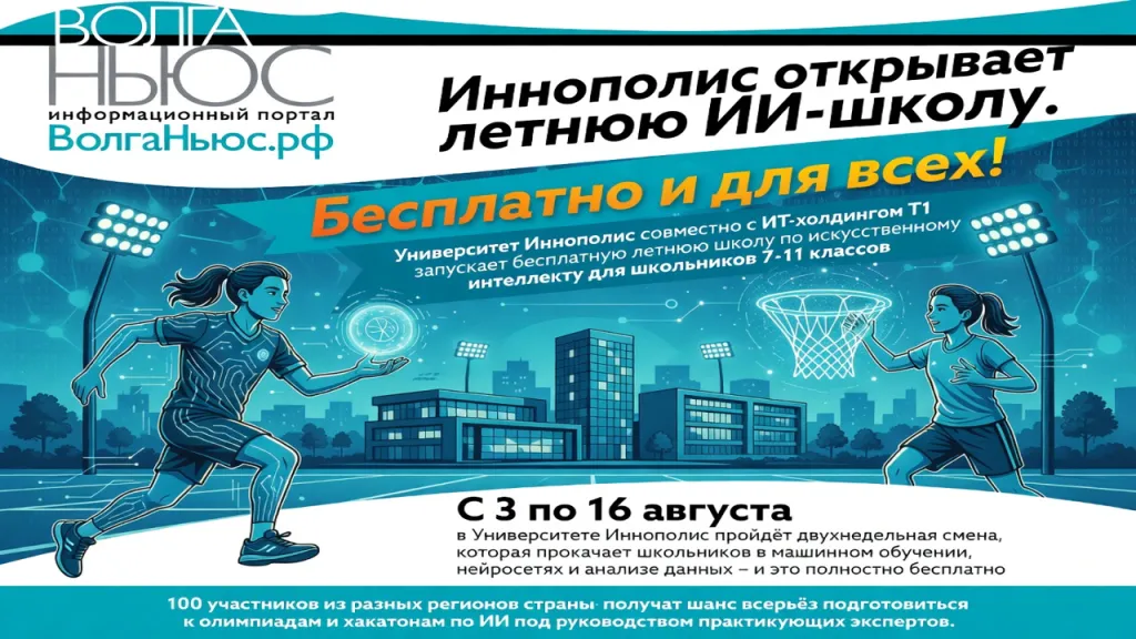 Иннополис открывает летнюю ИИ-школу. Бесплатно и для всех!